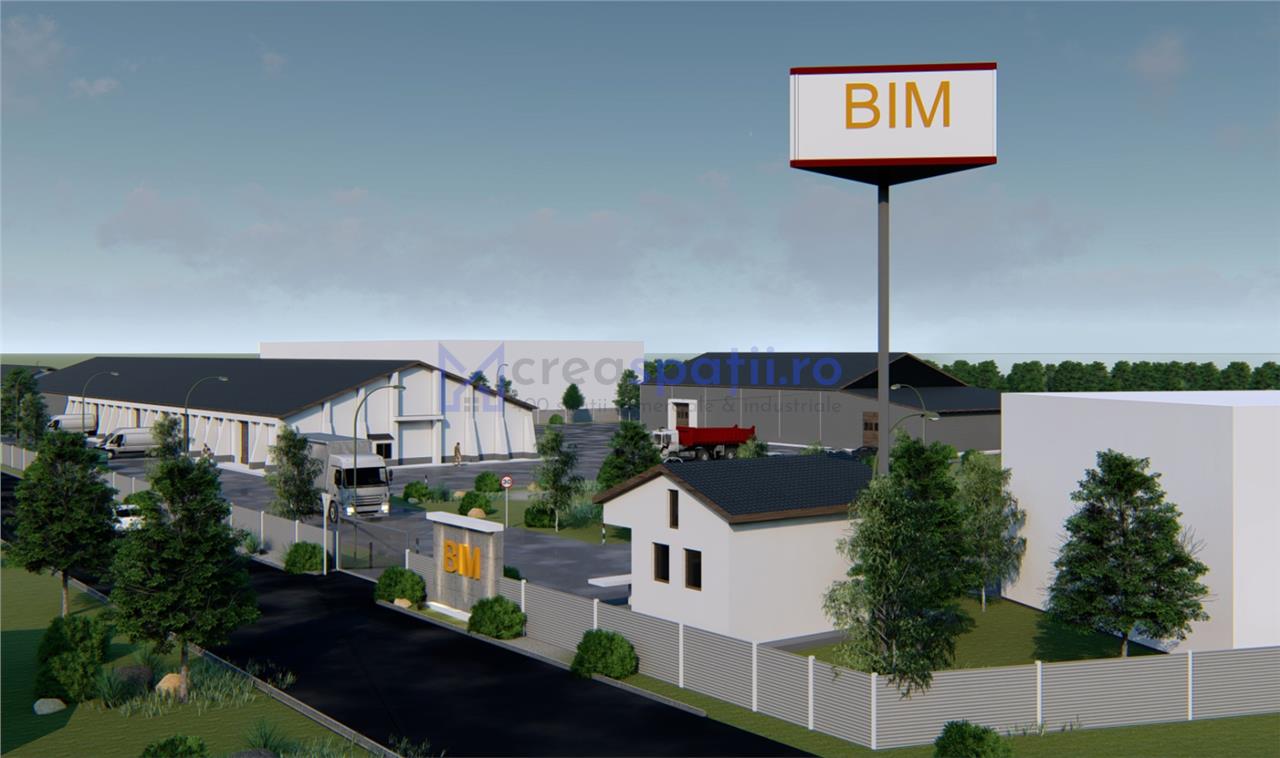 Hale, spatii comerciale de inchiriat, Tg. Neamt, 2001200mp, DN15B, Lukoil