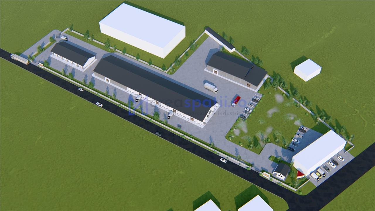 Hale, spatii comerciale de inchiriat, Tg. Neamt, 2001200mp, DN15B, Lukoil