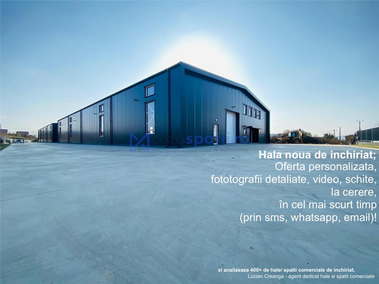 Hala 1171mp de inchiriat, Al. Agricultorilor, zona Skoda si Metro