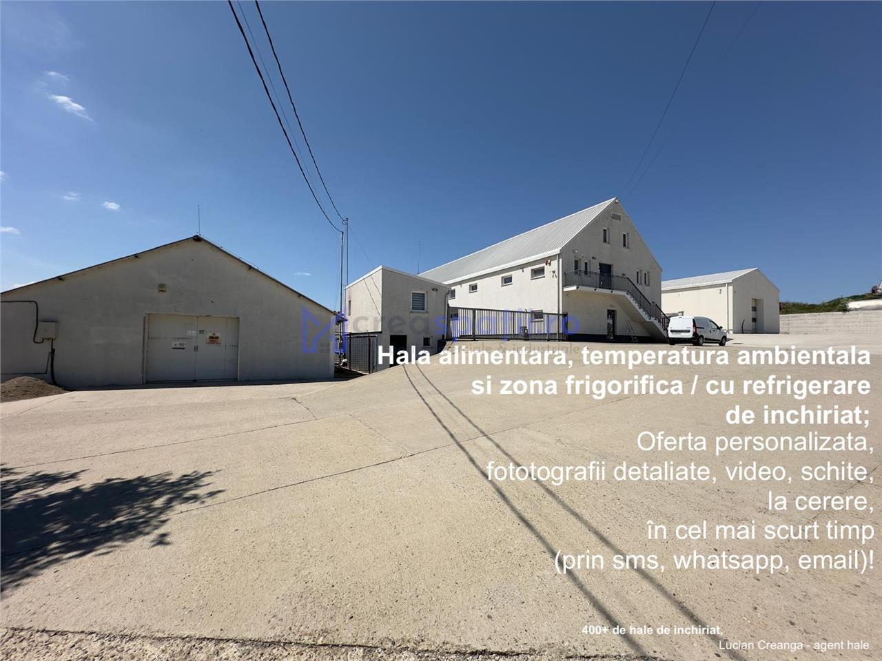 Hala de la 400mp la 800mp, ambientala, refrigerare, congelare, zona Skoda, Imperiului 10