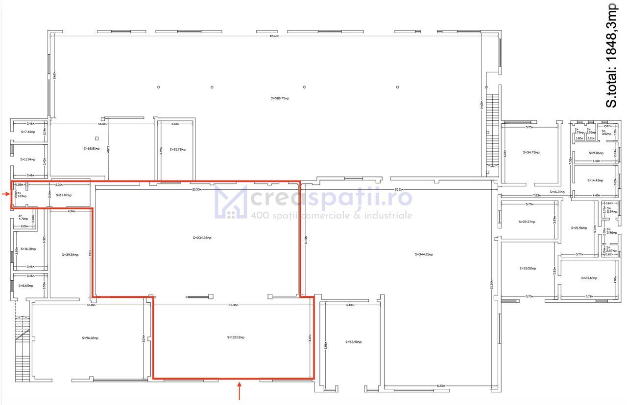 Hala depozitare  productie, 388mp, CUG Fortus