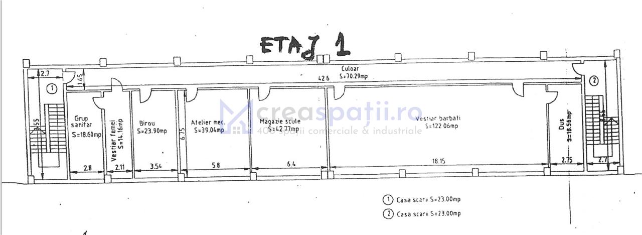 Spatii magazin, depozit, productie, de la 250mp la 550mp, zona Leroy Merlin