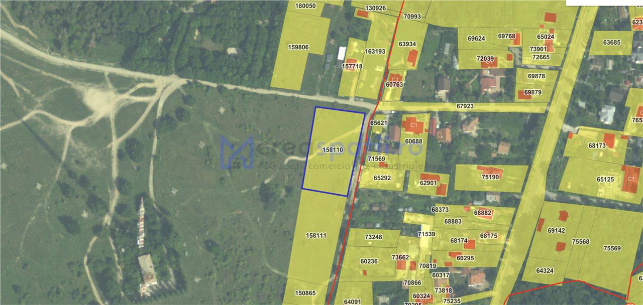 Teren pe platou Bucium, construibil, 4000mp