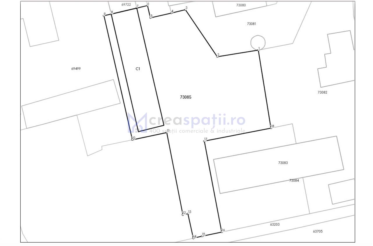 Spatiu versatil 296mp, teren 1766mp, Visan