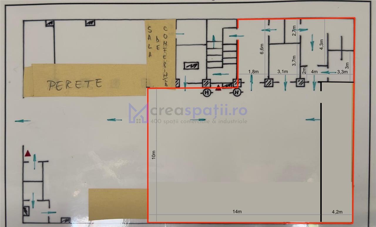 Spatiu birouri, medical, sport, de la 150mp la 302mp, zona Rompetrol Canta