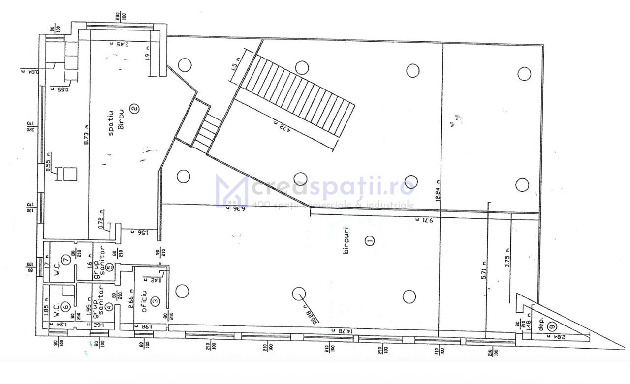 Spatiu comercial 396mp, central, in spate la Palas Campus