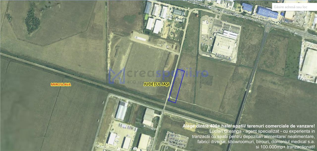 Teren industrial, de la 3000mp la 7000mp, in spate la Metro