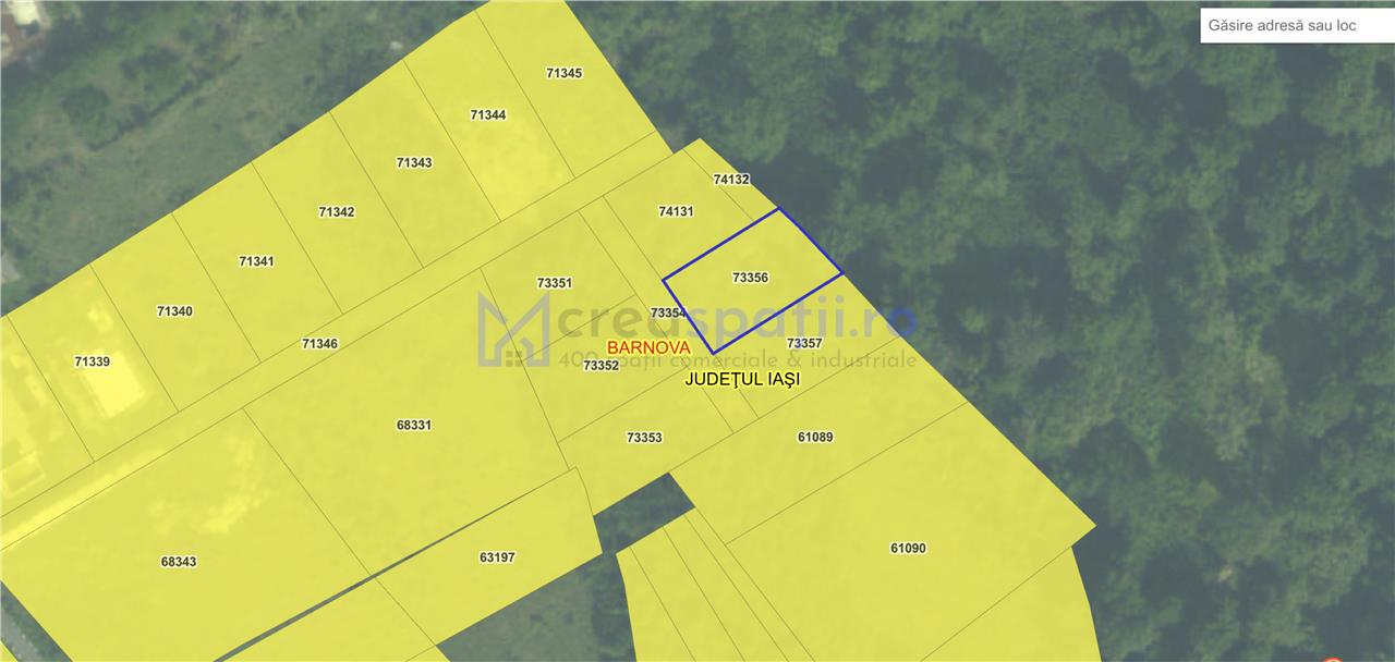 Teren parcele, de la 748mp la 3024mp, Barnova Sf. Ap. Petru