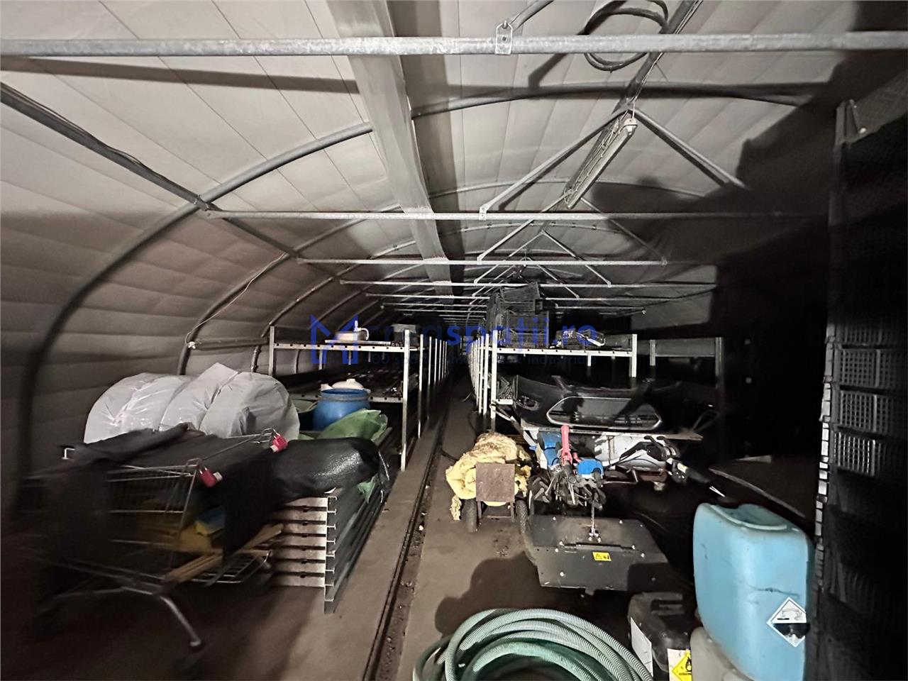 Hala/ cort ciupercarie, crestere pui, 400mp, Dumesti