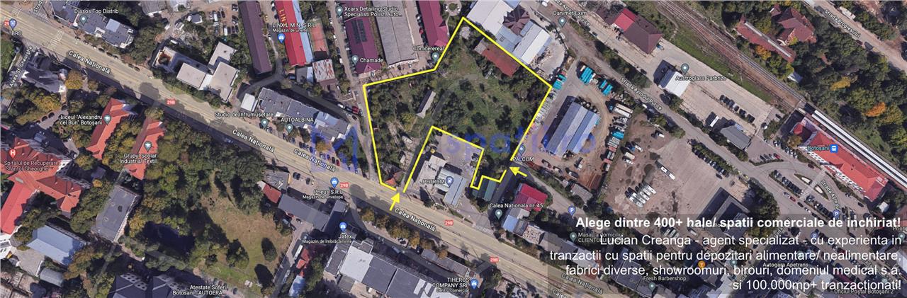 Platforma de la 1000mp la 8900mp, cladiri, Petrom Botosani