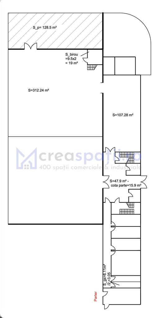 Showroom 457mp langa Carrefour, Kaufland, magazine tehnice