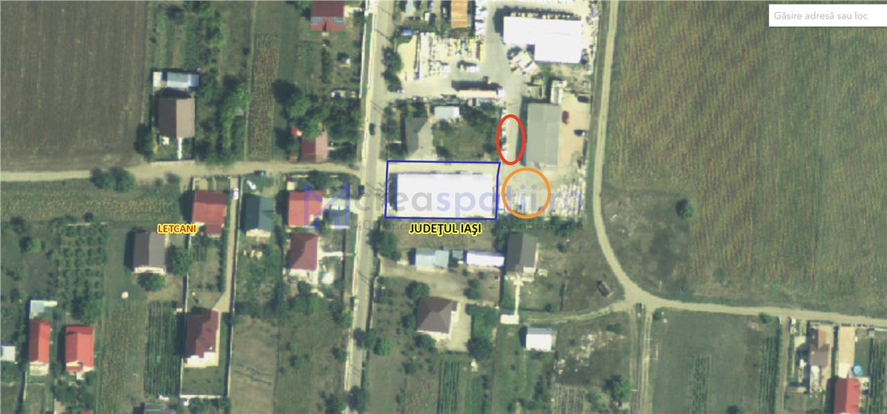 Hala noua cu/ fara chirias, 510mp, Letcani