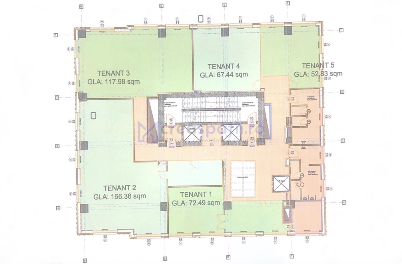 Spatiu birou premium, 484mp, centru, zona Palas