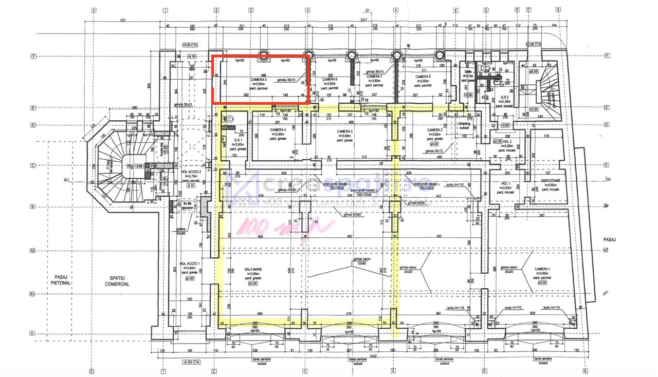 Spatiu parter, sursa apa in el, 13mp, centru, Cuza Voda