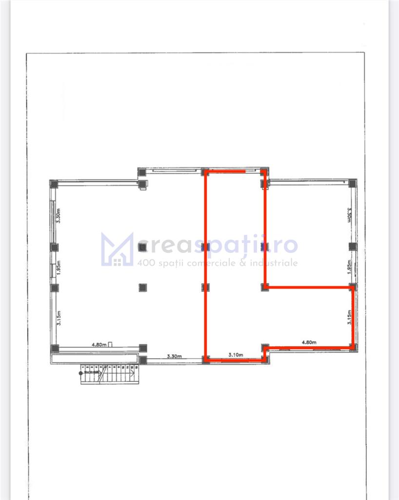 Spatiu intre farmacie si cafenea, 60mp, Visan, zona Profi