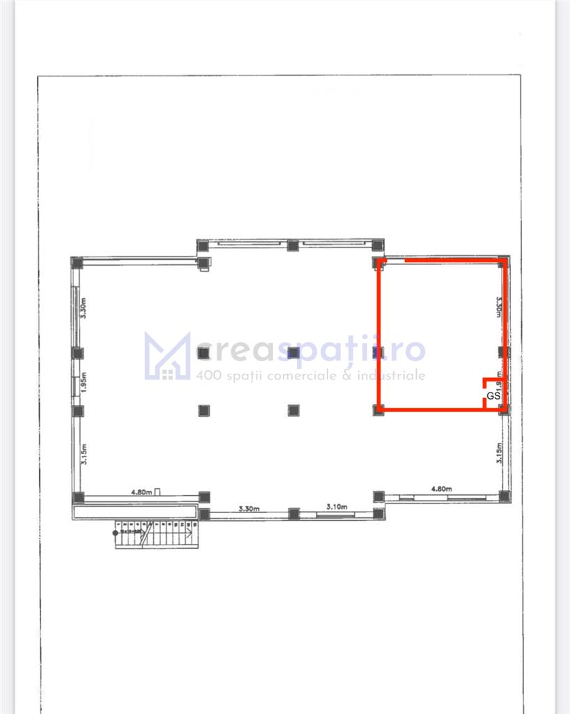 Spatiu comercial cu chirias, 30mp, zona Profi Visan