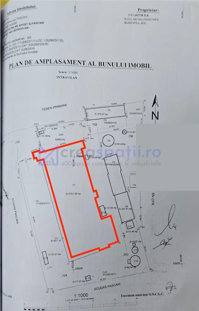 Hale/ spatii de inchiriat in jud. Iasi, Pascani, de la 500mp la 5000mp