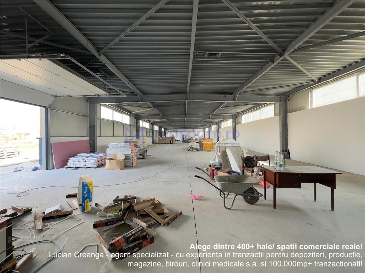 Hala de inchiriat Iasi, de la 200mp la 944mp, langa Vama Iasi si Kaufland