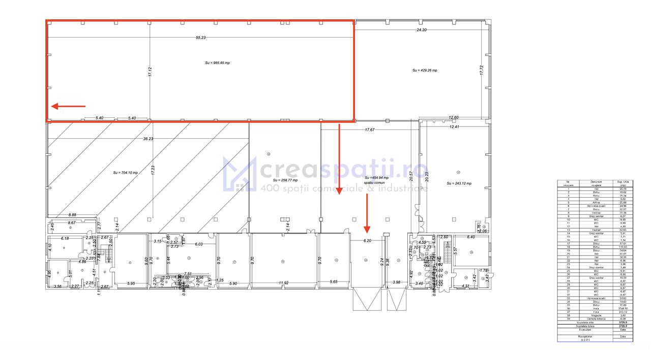 Inchiriere hala renovata Tatarasi Iasi, 990mp, zona noul Lidl