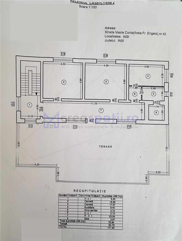 Spatii birouri Iasi Copou, 172mp, Fundatie