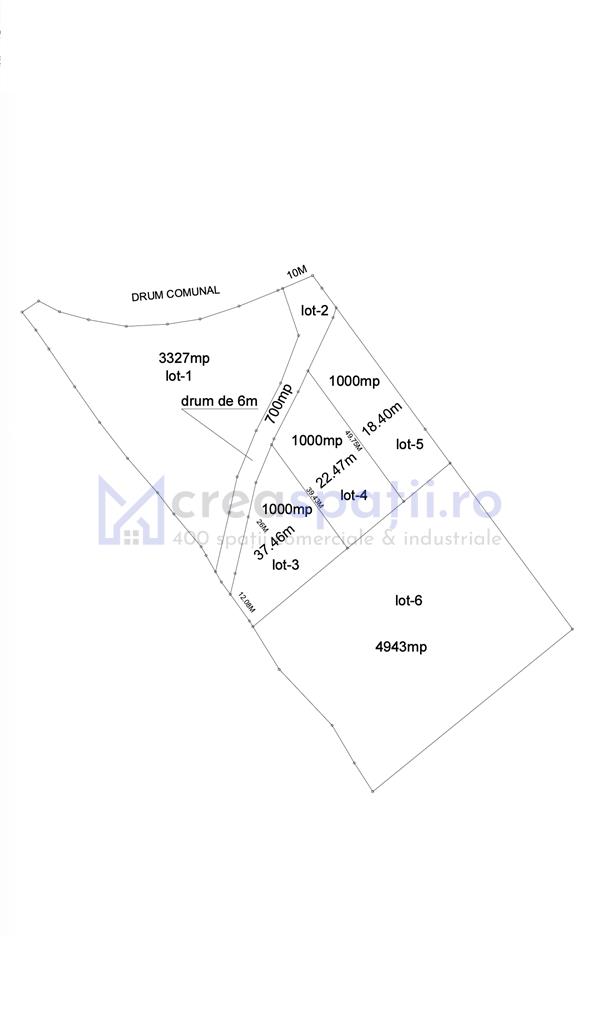 Teren la asfalt si priveliste frumoasa, 1000mp, Neagra Sarului