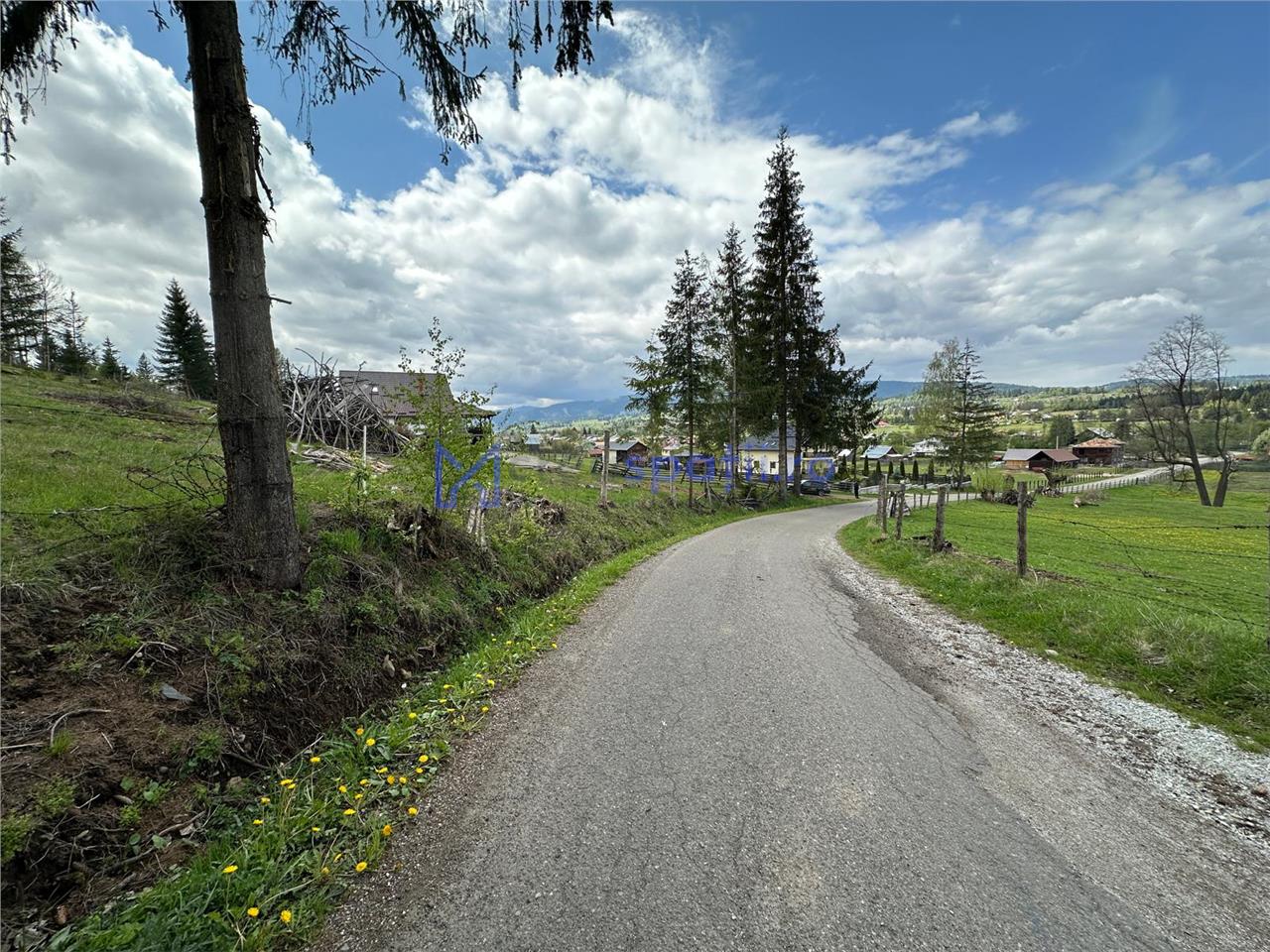 Teren la asfalt si priveliste frumoasa, 1000mp, Neagra Sarului