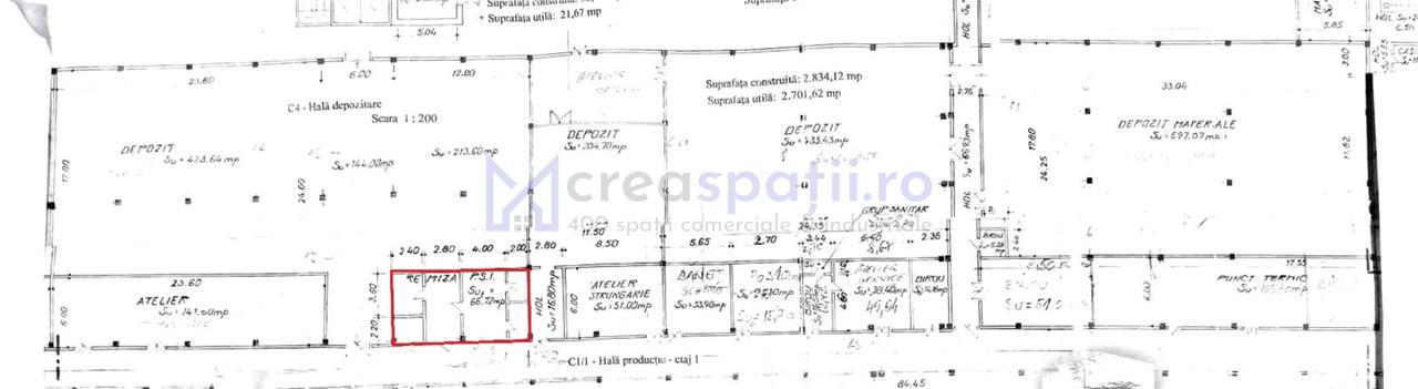 Spatiu comercial parter, 71mp, Carrefour Felicia