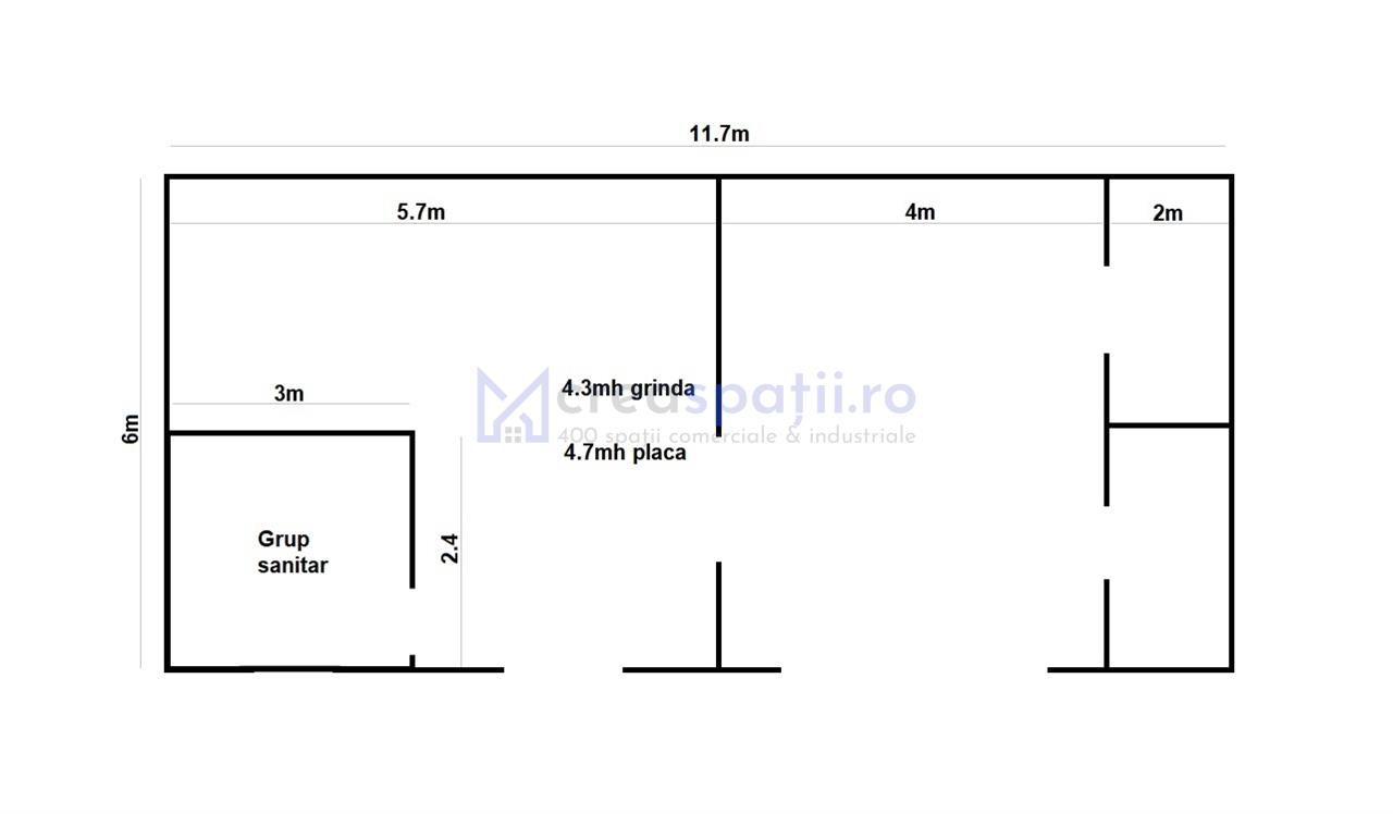 Spatiu comercial parter, 71mp, Carrefour Felicia
