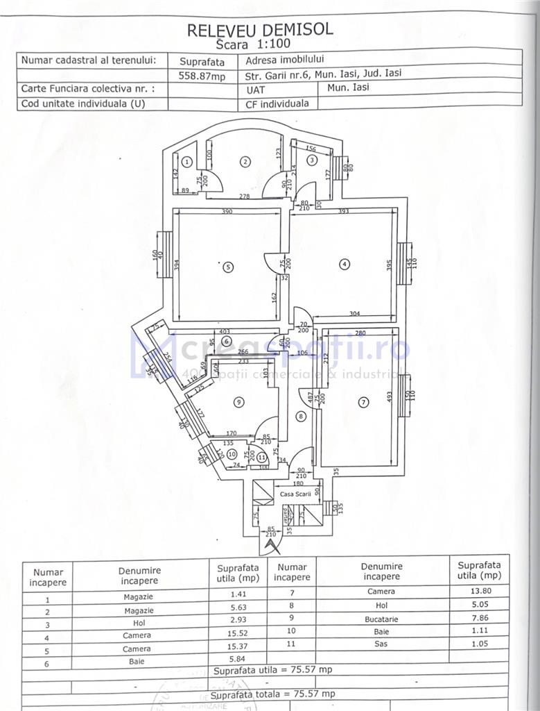 Spatiu comercial de la 75mp la 151mp, parcare, intersectie zona garii
